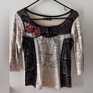 3/4 sleeve style top